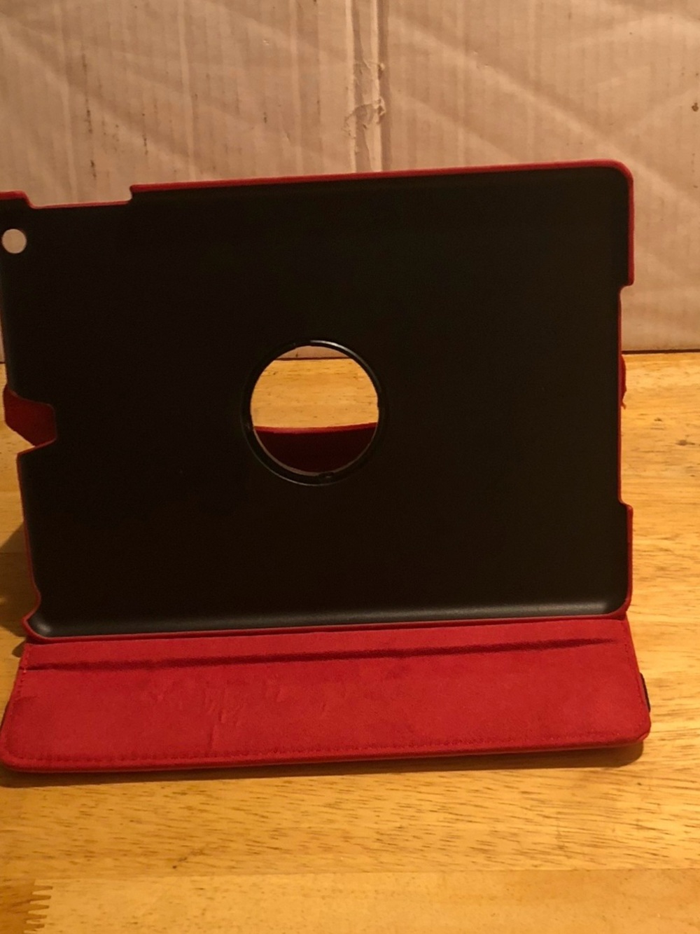 Tablet Case Cover - Red and Black Protective Folio